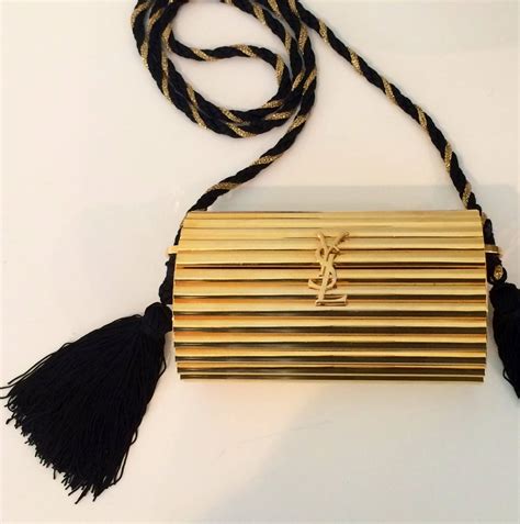 evening bag ysl|YSL evening bag with tassel.